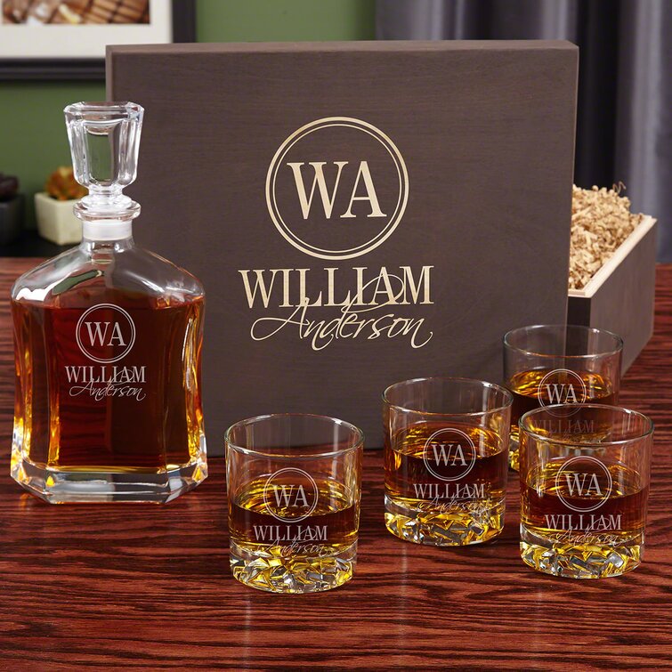 Trinx Angeleen 6 Piece Whiskey Decanter Set | Wayfair